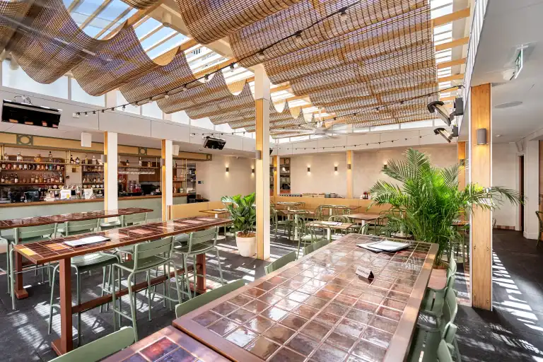 helm bar dining space/bar area