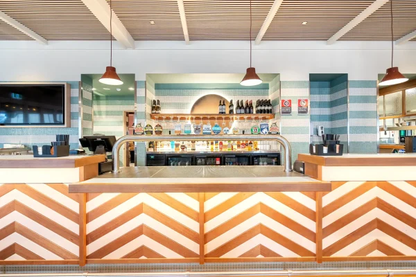 New bar area at the Corrimal Hotel in the upstairs dining area